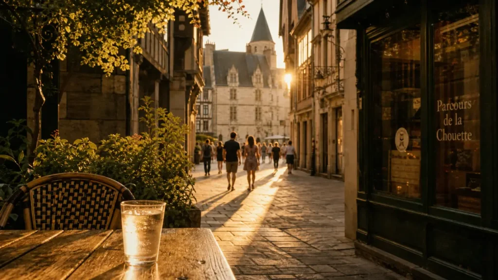 Activités dijon été : ruelles fraîches vers le Palais des Ducs, Dijon