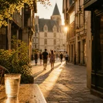 Activités dijon été : ruelles fraîches vers le Palais des Ducs, Dijon