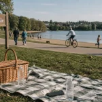 Activités lac kir dijon : pique-nique au bord du lac Kir à Dijon