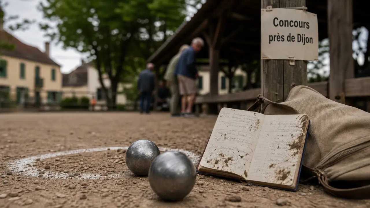 concours de pétanque ce week end près de Dijon sur un boulodrome