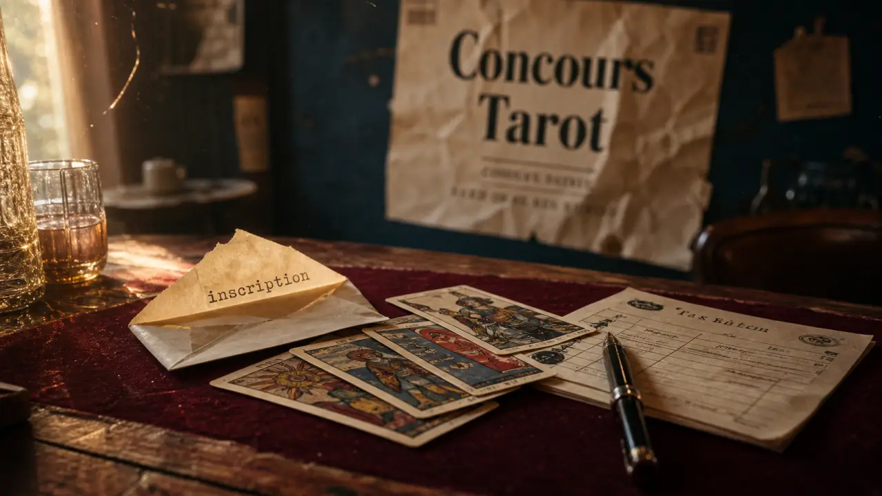 Concours de tarot ce week end près de Dijon : table, cartes et inscription