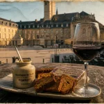 Digione ou Dijon : assiette bourguignonne près du Palais des Ducs