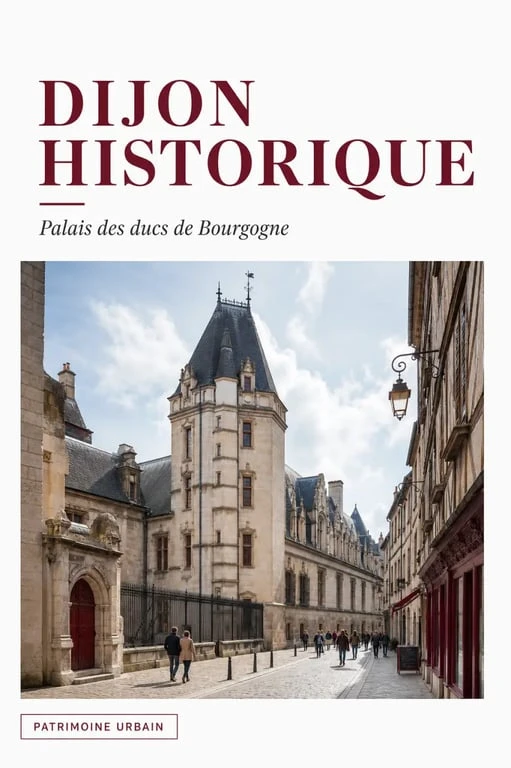 Dijon patrimoine : vue du centre historique et du palais des ducs de Bourgogne