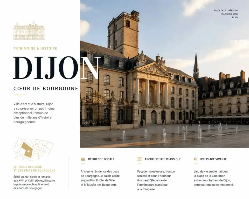 Centre historique de Dijon et ses quartiers emblématiques
