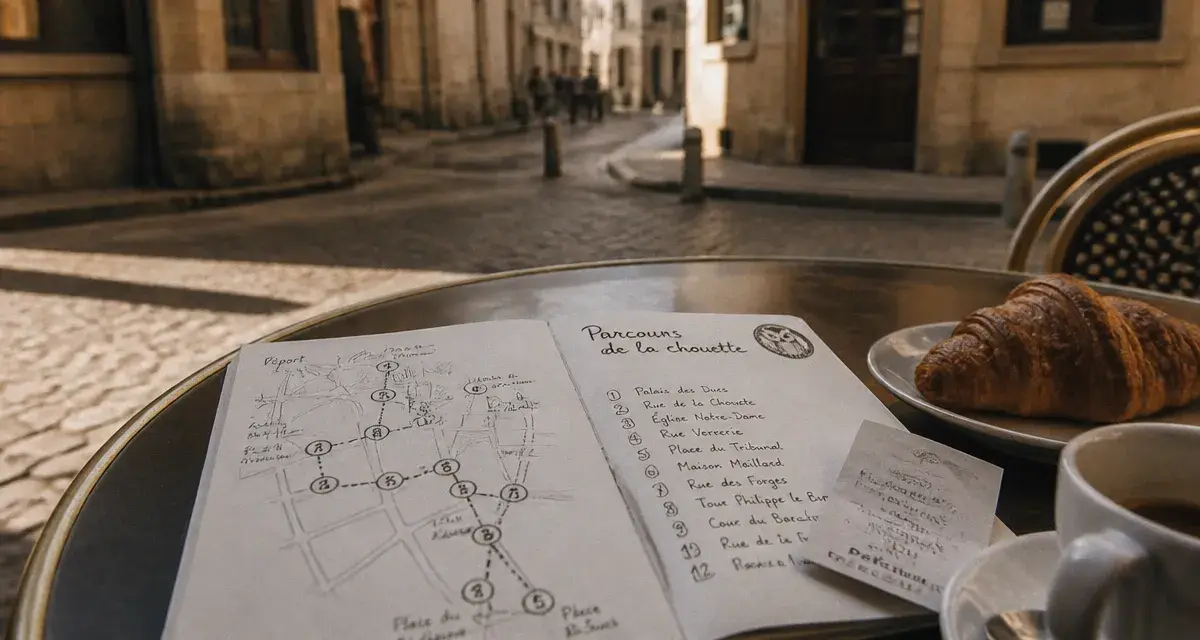 Jondi ce week-end à Dijon : terrasse café sur ruelles pavées