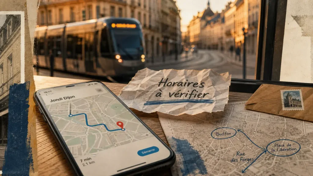 Jondi Dijon : carte itinéraire, horaires à vérifier, accès