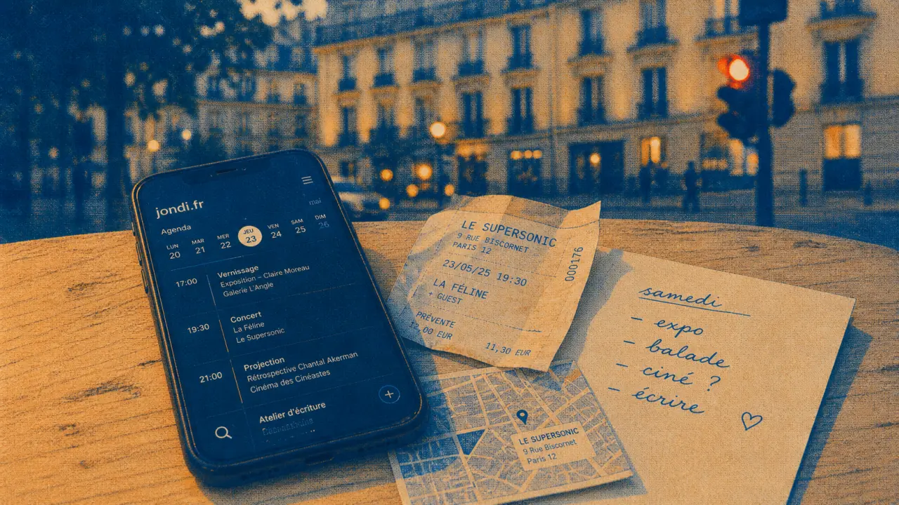 jondi fr à Dijon : smartphone agenda jondi.fr sur table en bois