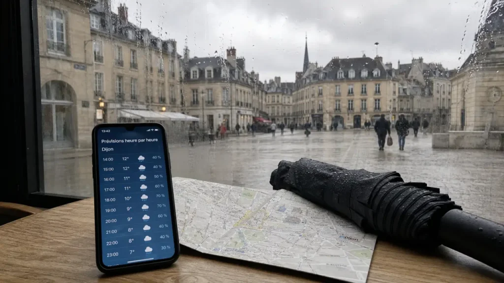 meteo dijon ce week end : prévisions pour terrasse, musée et balade à Dijon