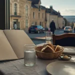Restaurants fontaine les dijon : table près d’une baie vitrée, ambiance déjeuner