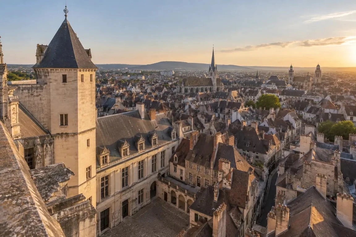 Visiter la tour Philippe le Bon à Dijon : vue panoramique depuis la terrasse