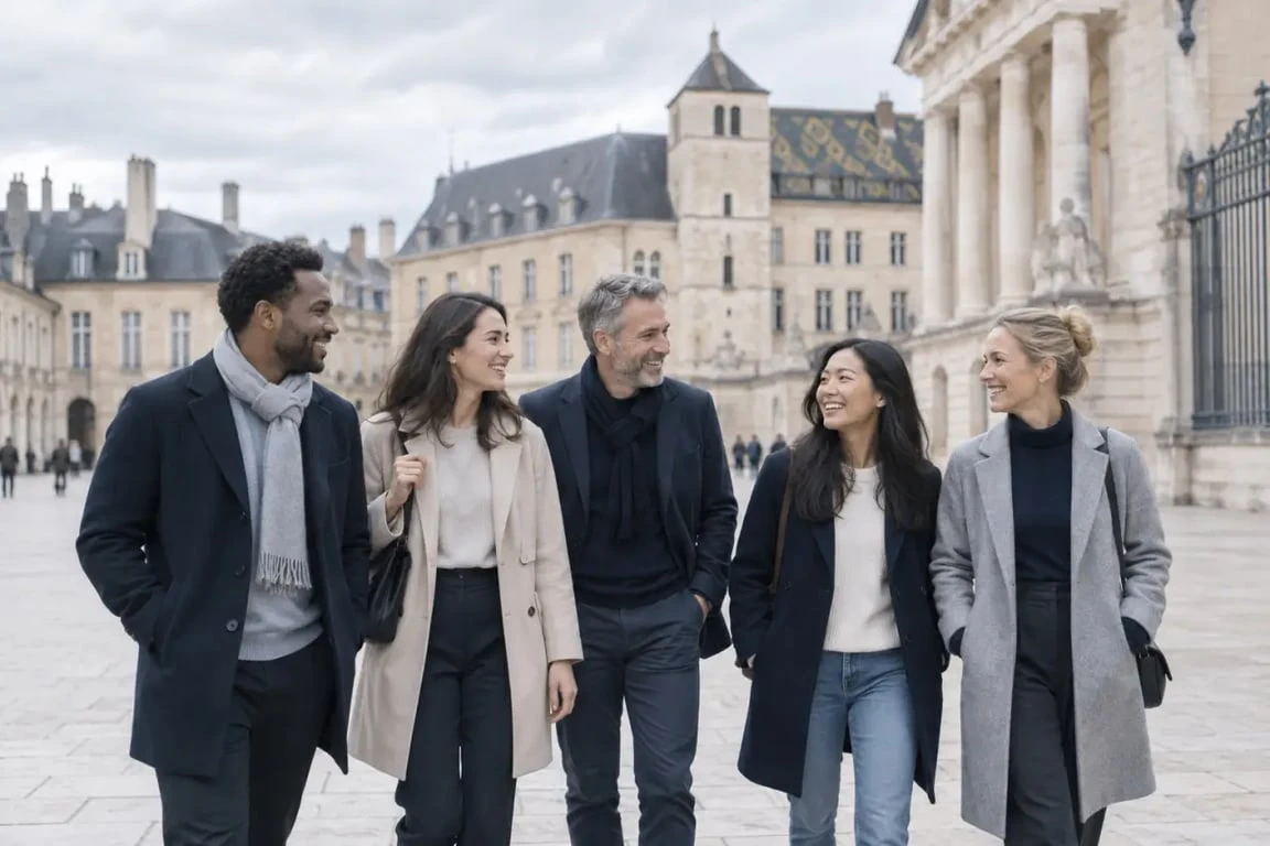 Sorties amicales à Dijon dans le centre historique près du Palais des Ducs