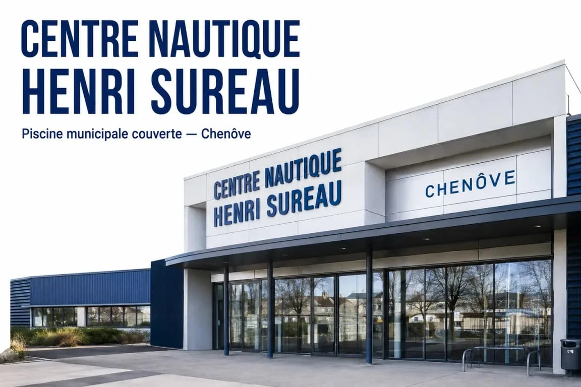 Centre nautique Henri Sureau : horaire piscine chenove et vue du lieu