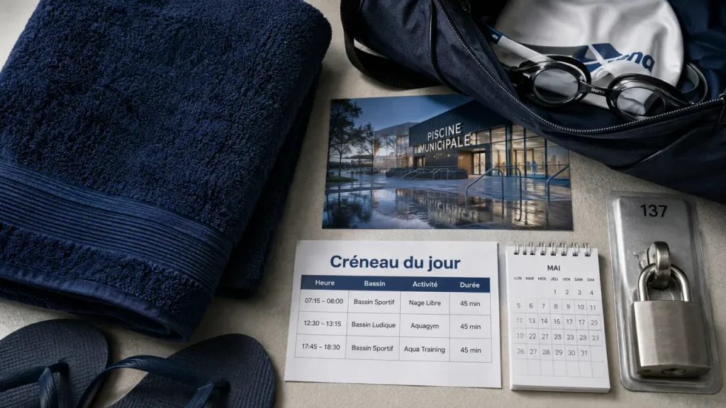 horaire piscine chenove : créneaux par jour