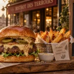 Meilleur burger de dijon maison avec frites maison