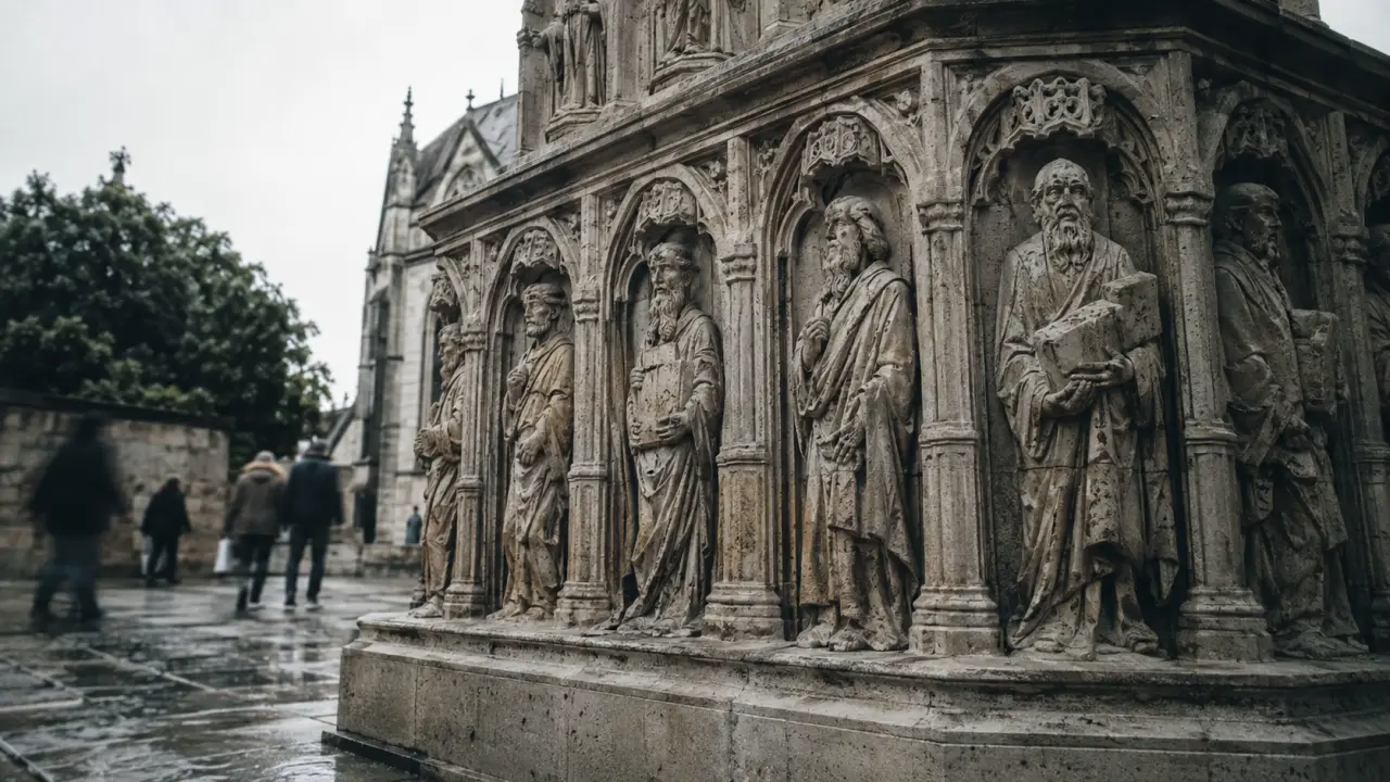Puits de Moïse à Dijon, six prophètes de Champmol