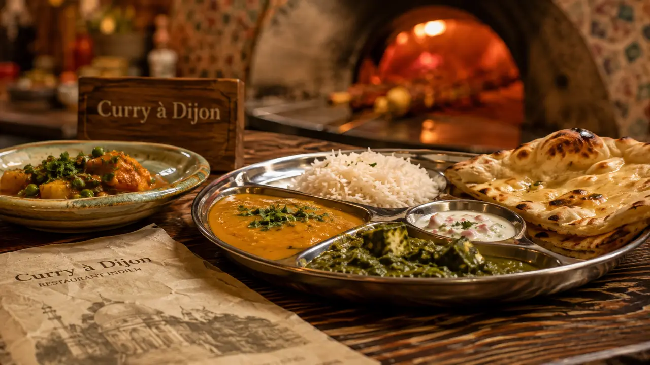 Restaurant indien Rennes : thali tandoori et naan à Dijon