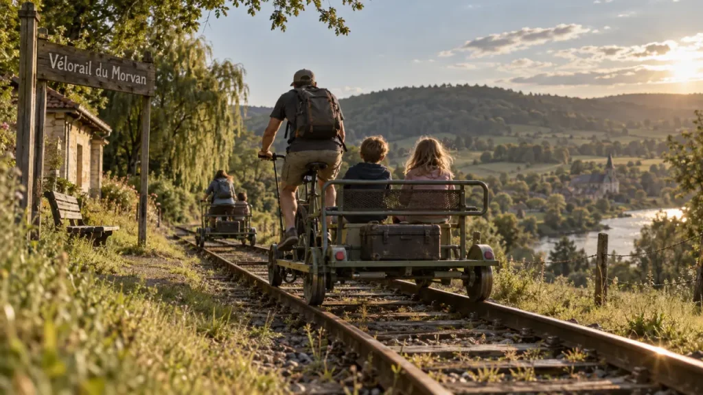 Vélorail du Morvan : 2 h 15 sur une ancienne voie ferrée, avec assistance électrique