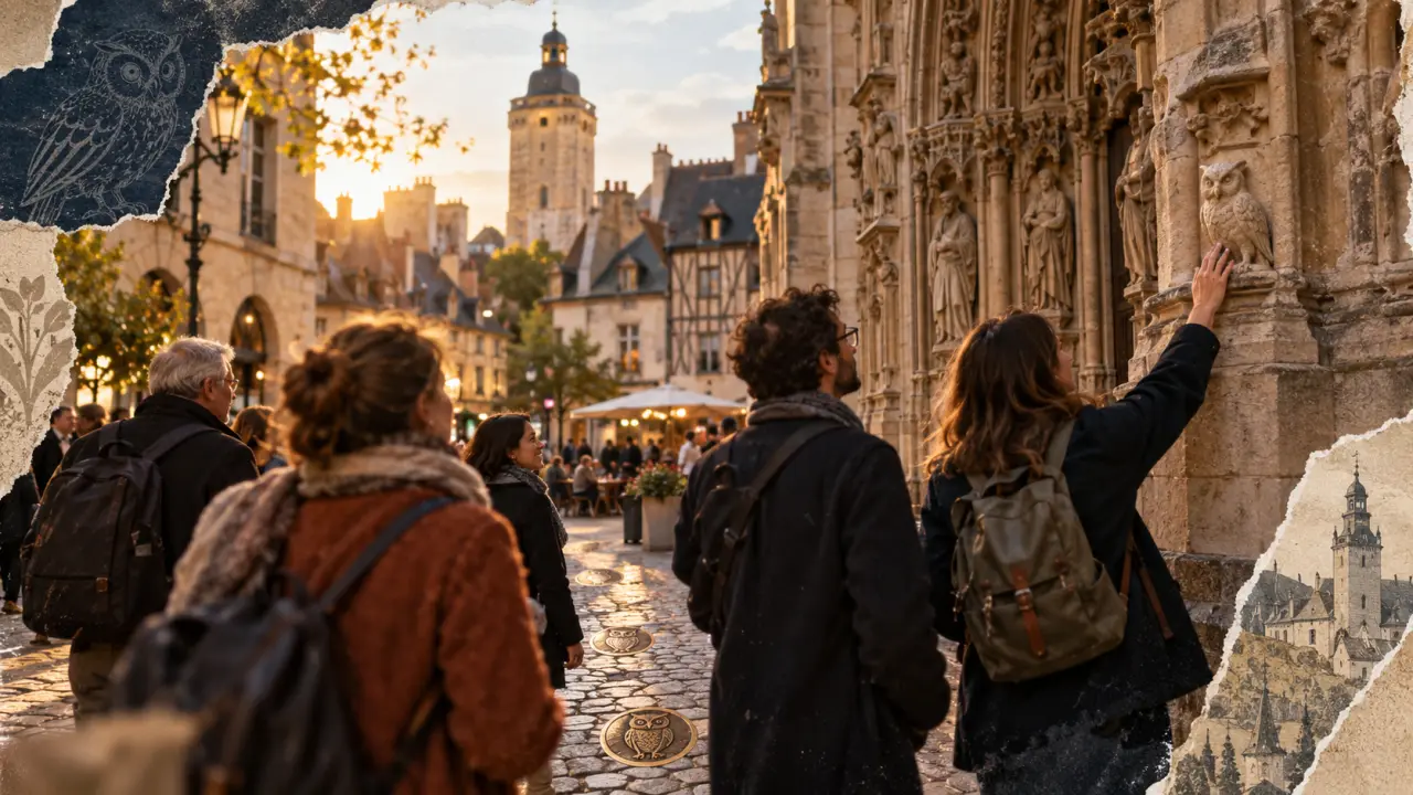 Que peut-on visiter à Dijon : place et cathédrale Notre-Dame, Parcours de la Chouette