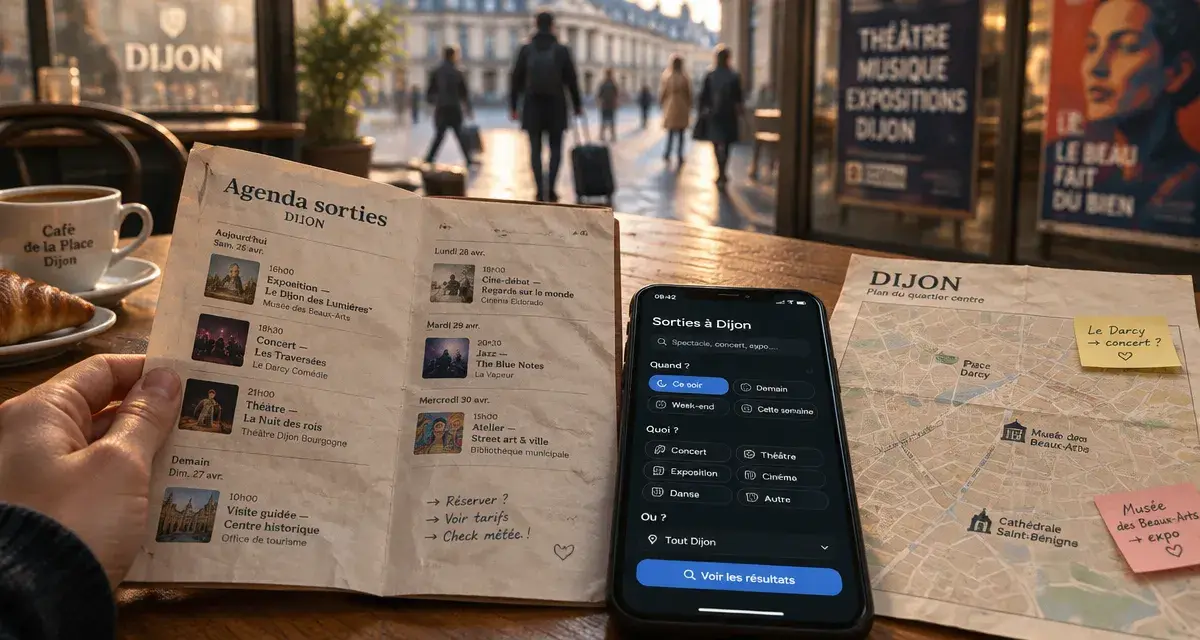 Sortir sur Dijon : agenda de sorties et smartphone ce soir au café